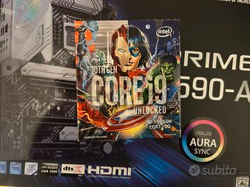 Bundle i910850k+mobo asus prime z590A+ddr4 xpg32GB
