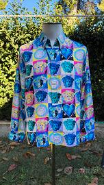 Gianni Versace Camicia uomo 100% Seta Vintage L 2