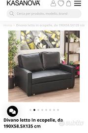 Divano letto Kasanova nero