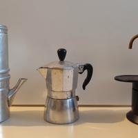 Lotto di 3 moke da caffè 