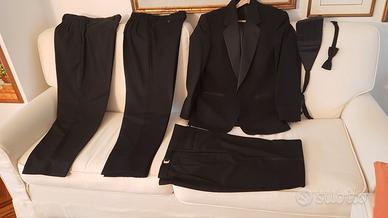 Smoking tuxedo completo e 2 pantaloni cravatte
