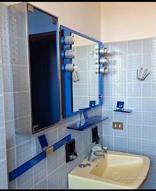 Raro Set Bagno VECA '70 Cristallo Blu Space Age