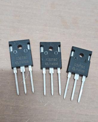 n.3 G30T60 IGW30N60T transistor IGBT nuovi 600V