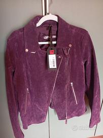 Giubbottino pelle scamosciata