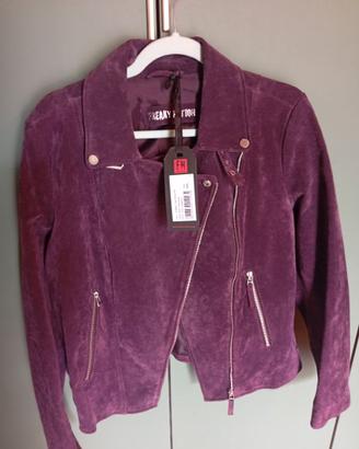 Giubbottino pelle scamosciata