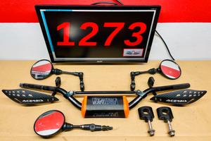 MANUBRIO DA 28mm CON PARAMANI E SUPPORTI CON SPECC