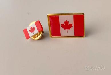 SPILLE PIN BANDIERA CANADA LE 2 PER 8€