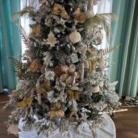 Albero di Natale 210 cm innevato