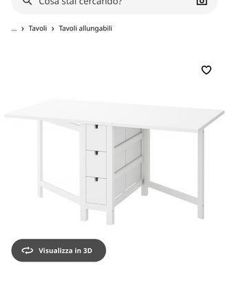 Tavolo nordem  ikea  nuovo