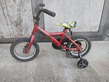 bici per bimbo ruote da 12 con rotelle amovibili