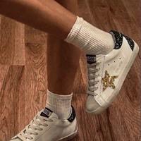 Golden Goose 42 superstar buanche nere glitter oro