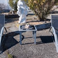 COPPIA DI SDRAIO CON TAVOLINO per esterni