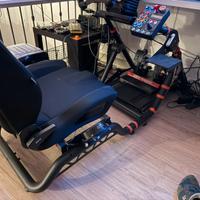 Rig simracing Oplite GTR wheel stand + Back Frame