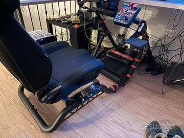 Rig simracing Oplite GTR wheel stand + Back Frame