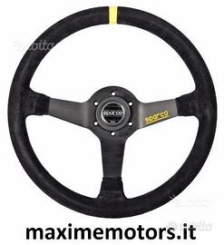 Volante SPARCO R345 pelle nera scamosciata