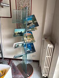 Porta riviste/libri in vetro cemento