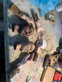 Burattini in legno antichi