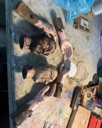 Burattini in legno antichi