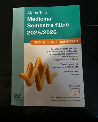 Alpha Test Medicina Semestre filtro