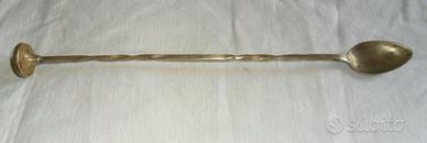 CUCCHIAIO BAR SPOON CINZANO  ANNI '60 OTTONE