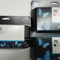 3 cartucce hp 70 hp z3200 hp z2100, a soli  80€
