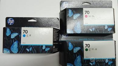 3 cartucce hp 70 hp z3200 hp z2100, a soli  80€