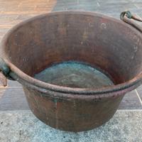 antico paiolo in rame