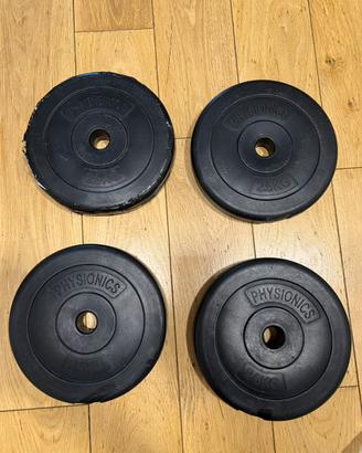 4 dischi da 2,5 kg Non Trattabile