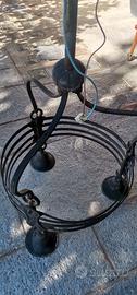 lampadario ferro battuto antico
