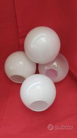 Ricambi 4 sfere di vetro per lampadari o abat-jour