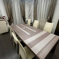 TAVOLO 100*2400 cm + 6 SEDIE PELLE