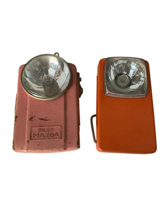 2 torce vintage senza batteria