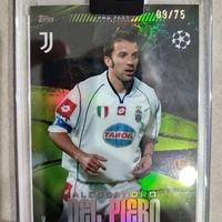 Topps Card Juventus Del Piero. Card numerata 09/75