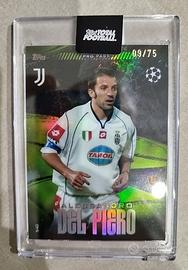 Topps Card Juventus Del Piero. Card numerata 09/75