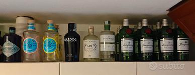 Lotto unico 56 bottiglie di gin VUOTE