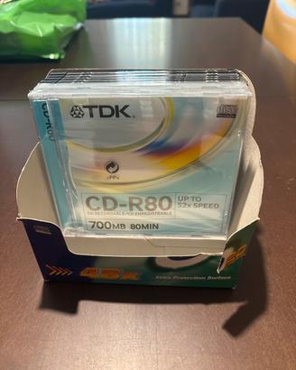Lotto 7 CD-R vergini Verbatim e TDK 700MB