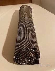 Tessuto vintage con filo argentato-grande formato