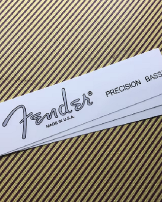Fender decalcomania per paletta manico Basso