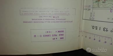 25 cartine topografiche dettagliate militari anni