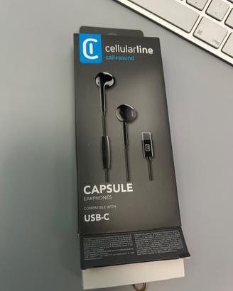 Auricolari Cellularline Capsule USB-C