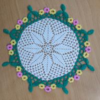 Centrini all’uncinetto fatti a mano 24 cm vintage