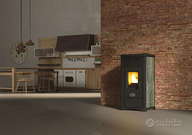 SCONTO 6% Stufa a pellet Anselmo Cola ANTIGUA 9KW