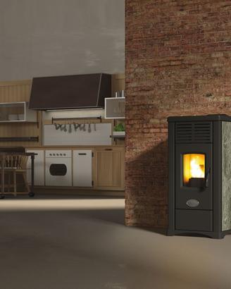 SCONTO 6% Stufa a pellet Anselmo Cola ANTIGUA 9KW