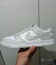 Nike Dunk Low Grigio e Bianco 37.5 Nuove Originali