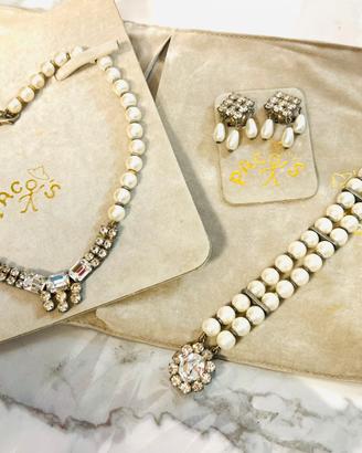 Parure alta bigiotteria vintage anni 70/80