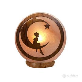 Lampada sale Tonda Led 7 colori Ragazza sulla Luna