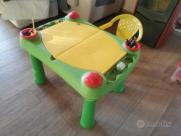 Tavolino contenitore per bambini in plastica