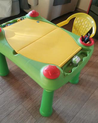 Tavolino contenitore per bambini in plastica