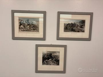 STAMPE con cornice grigia