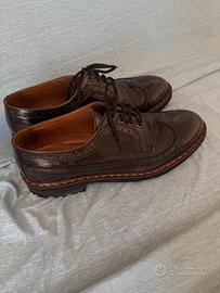 Scarpe chiuse marroni stile inglese